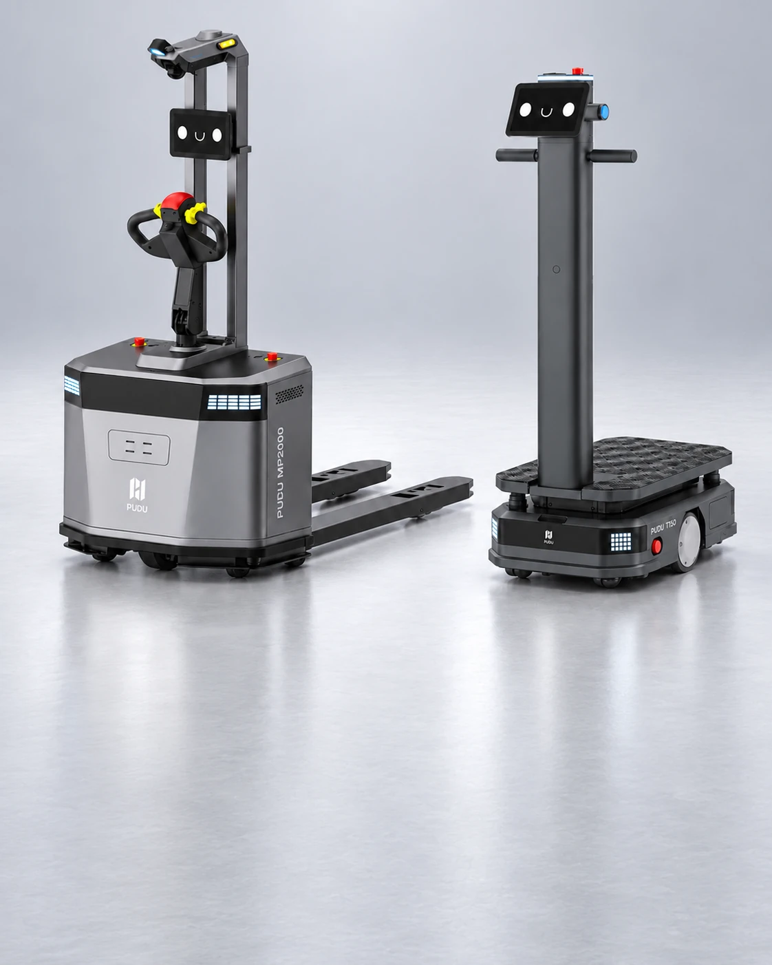 Manufacturing floor with clear transport lanes for autonomous logistics