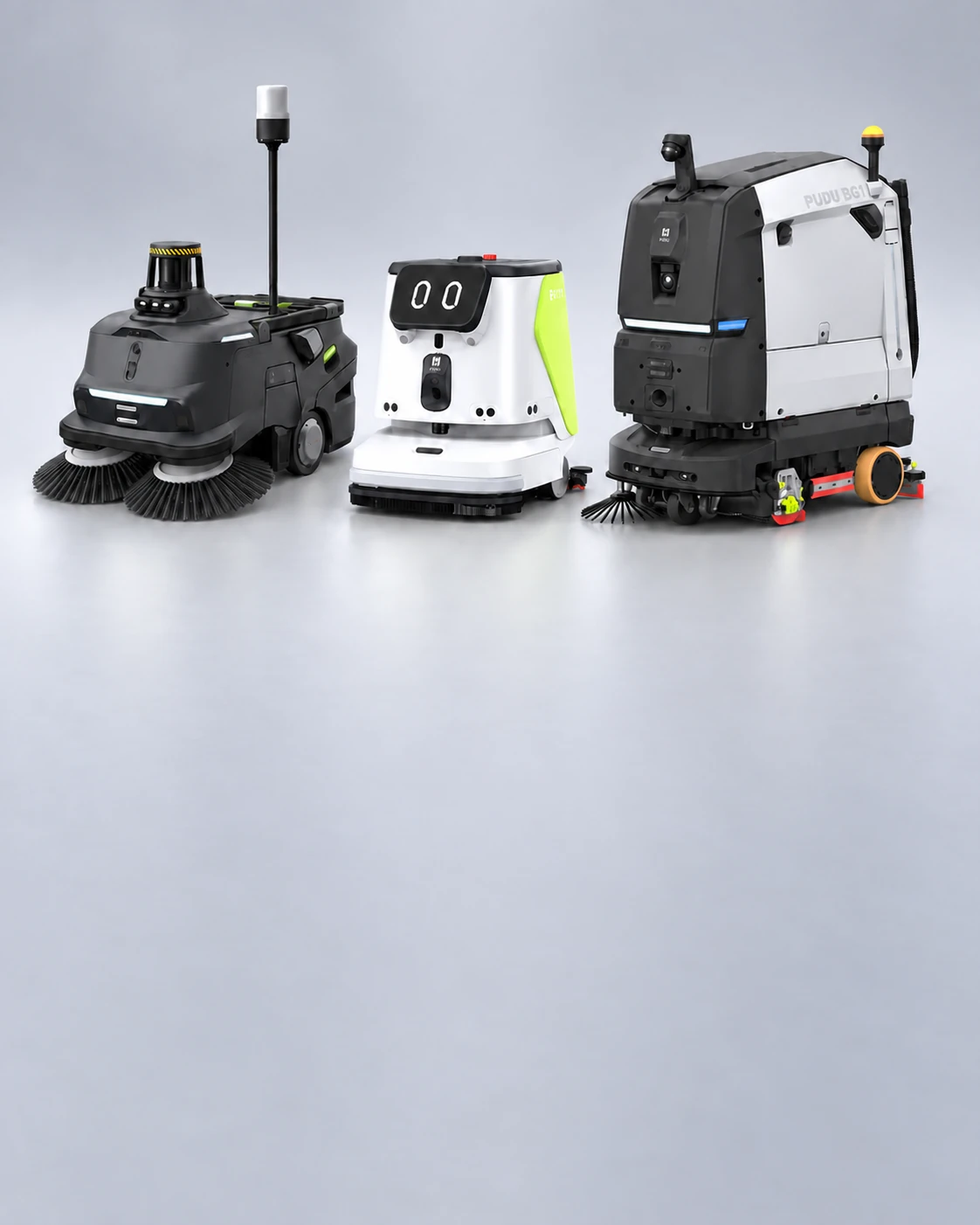 Bright commercial lobby with large polished floors suited to autonomous cleaning